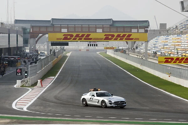Formula One World Championship: The FIA Safety Car runs its first laps on the new circuit