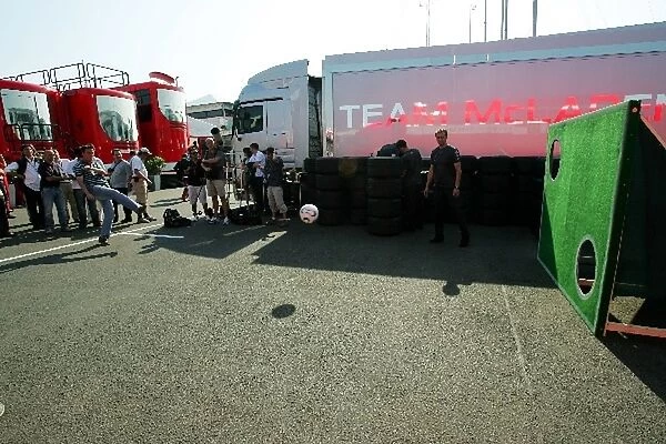 Formula One World Championship: Some football in the paddock