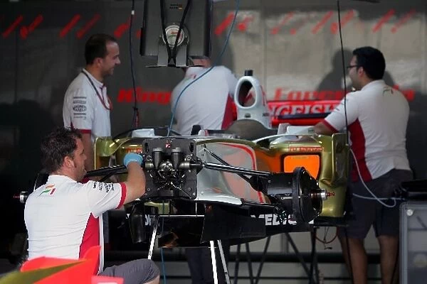 Formula One World Championship: Force India in the garage