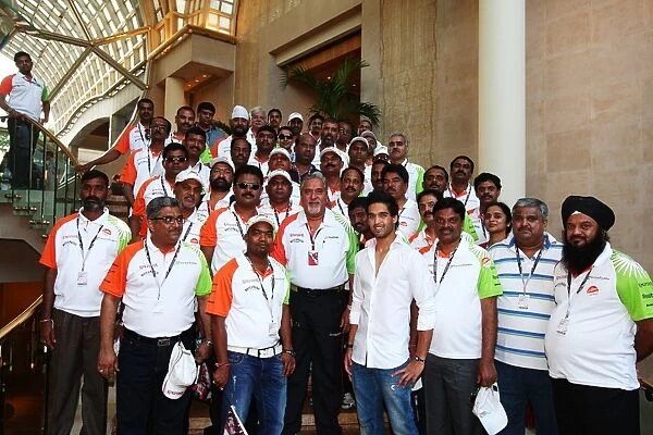 Formula One World Championship: Force India guests with Dr. Vijay Mallya Force India F1 Team Owner