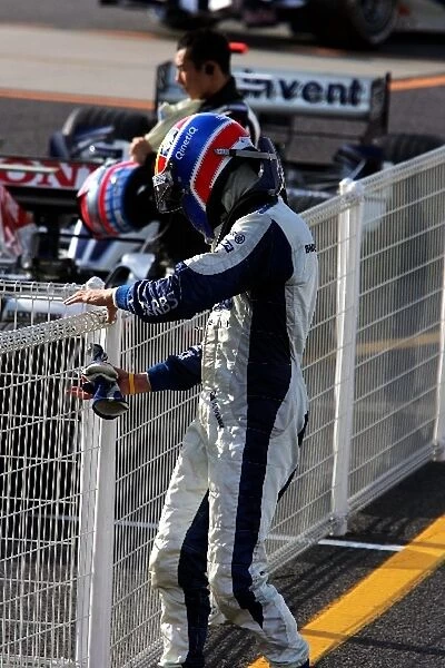 Formula One World Championship: fourth placed Mark Webber Williams escapes parc ferme