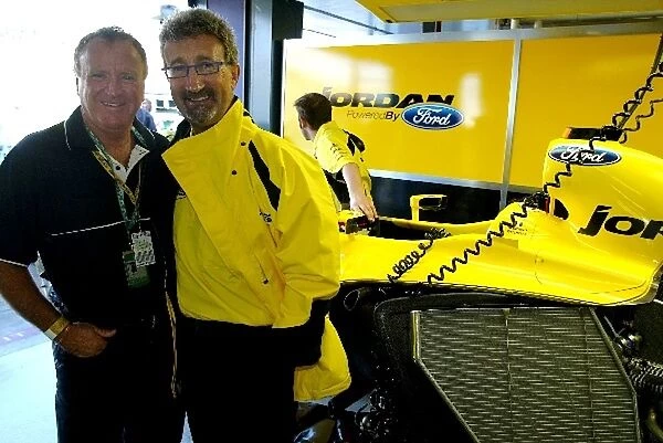Formula One World Championship: Geoff Polites President of Ford Australia and Eddie Jordan Jordan Team Principal
