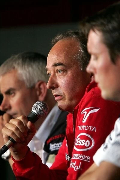 Formula One World Championship: Geoff Willis BAR Technical Director, John Howett President of Toyota F1 and Sam Michael Williams Chief Operations