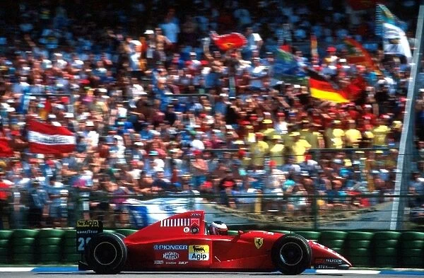 Formula One World Championship: Gerhard Berger Ferrari 412T2 finished an excellent third with a charge through the field following a 10 second