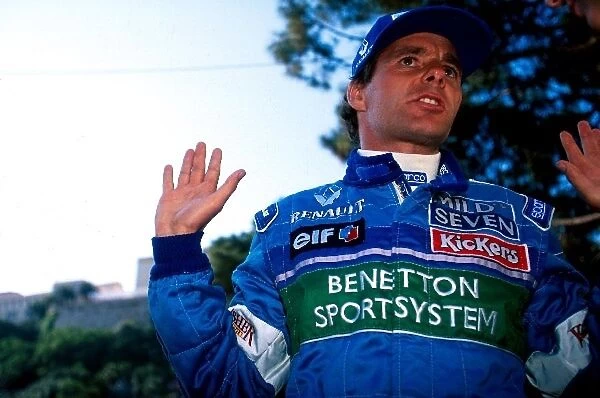 Formula One World Championship: Gerhard Berger Benetton had a miserable race retiring on lap ten with a gearbox sensor failure
