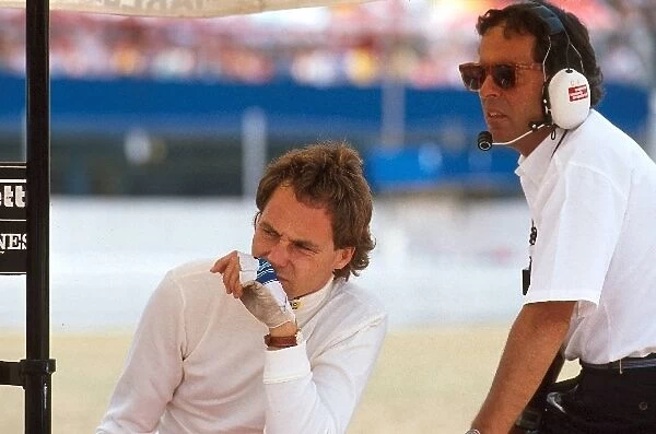 Formula One World Championship: Gerhard Berger still with burnt hands from the Imola accident