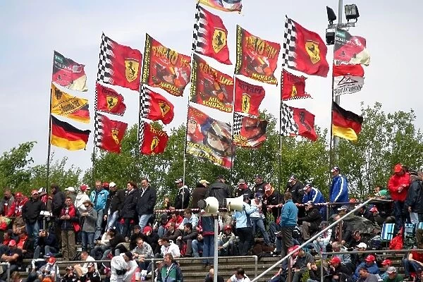 Formula One World Championship: German fans and flags