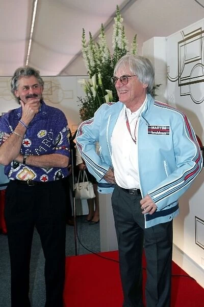 Formula One World Championship: Gordon Murray and Bernie Ecclestone F1 Supremo at a Martini event