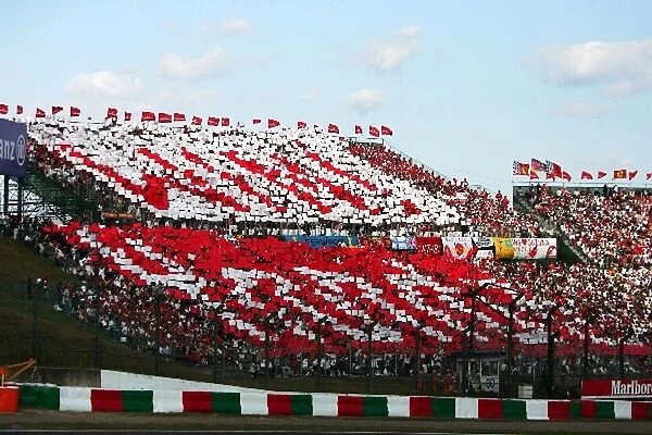 Formula One World Championship: Grandstand displays a message