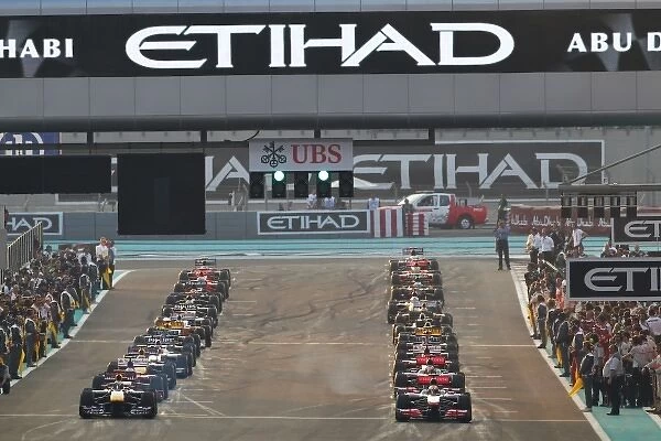 Formula One World Championship: The grid before the formation lap