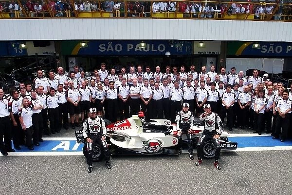 Formula One World Championship: A group photograph for Honda
