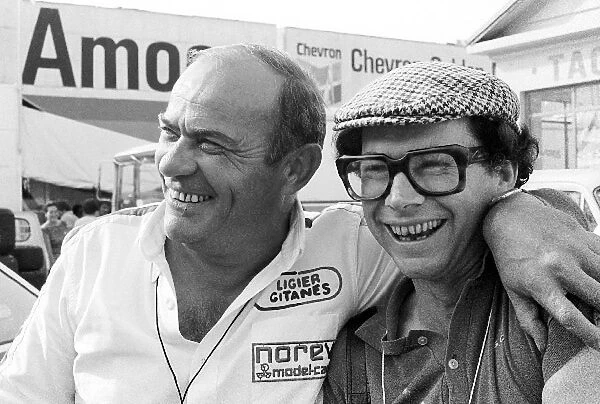 Formula One World Championship: Guy Ligier Ligier Team Owner with Gerard Jabby Crombac Journalist