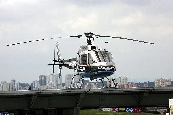 Formula One World Championship: A helicopter