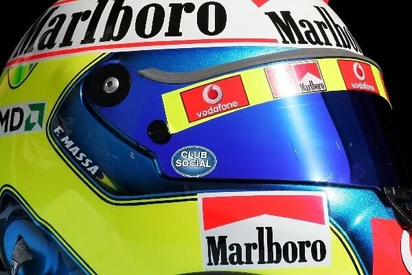 Formula One World Championship: The helmet of Felipe Massa Ferrari