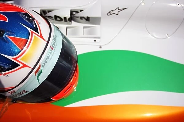 Formula One World Championship: The helmet of Paul di Resta Force India F1 Third Driver