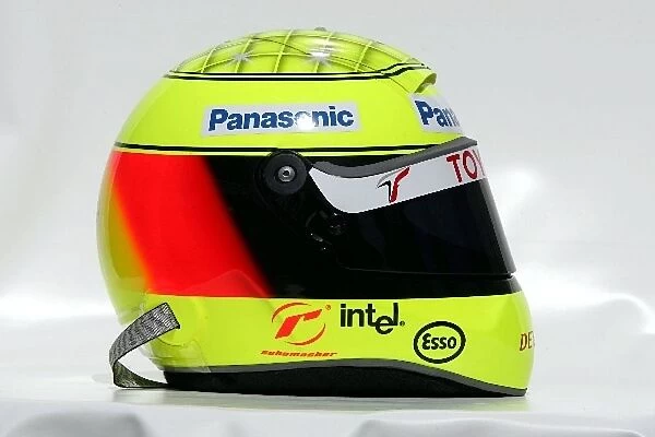 Formula One World Championship: The helmet of Ralf Schumacher Toyota