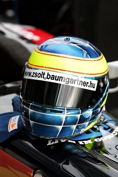 Formula One World Championship: The helmet of Zsolt Baumgartner