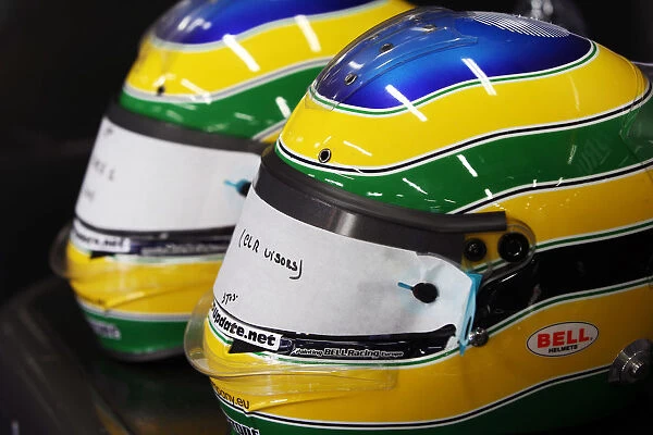 Formula One World Championship: Helmets for Bruno Senna Hispania Racing F1 Team