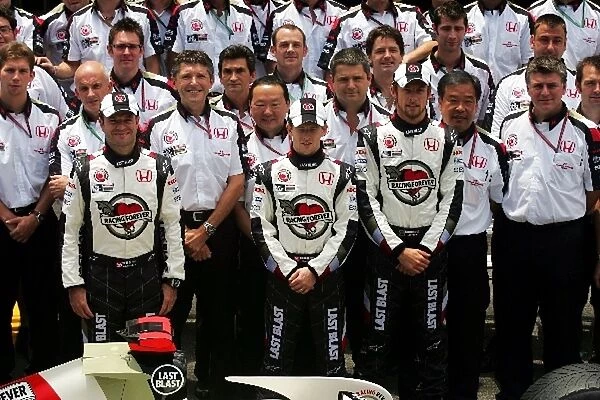 Formula One World Championship: A Honda F1 Team group photograph