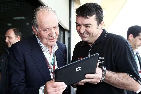 Formula One World Championship: HRH Juan Carlos, King of Spain with Hispania Racing F1 Team