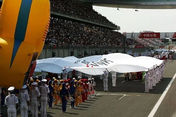 Formula One World Championship: The very impressive display before the start of the race