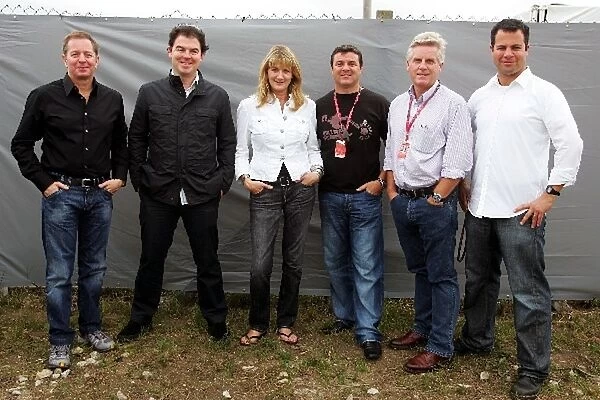Formula One World Championship: The ITV-F1 team at their final GP: Martin Brundle; James Allen ITV-F1 Commentator; Louise Goodman ITV-F1 Pit