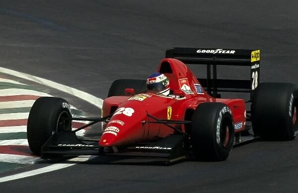 Formula One World Championship: Ivan Capelli Ferrari F92A crashed out of the race on the opening lap