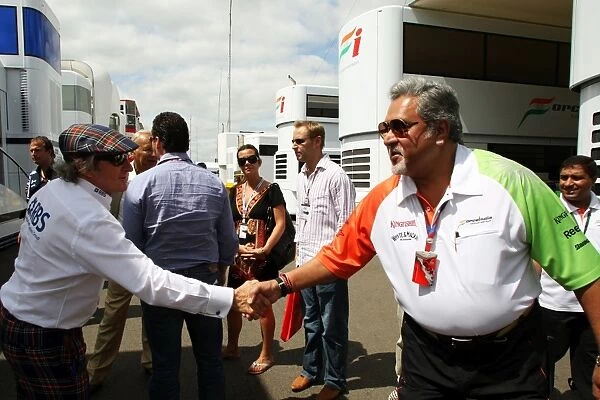 Formula One World Championship: Jackie Stewart and Dr. Vijay Mallya Force India F1 Team Owner