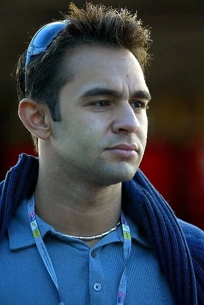 Formula One World Championship: Former Jaguar driver Antonio Pizzonia in the paddock