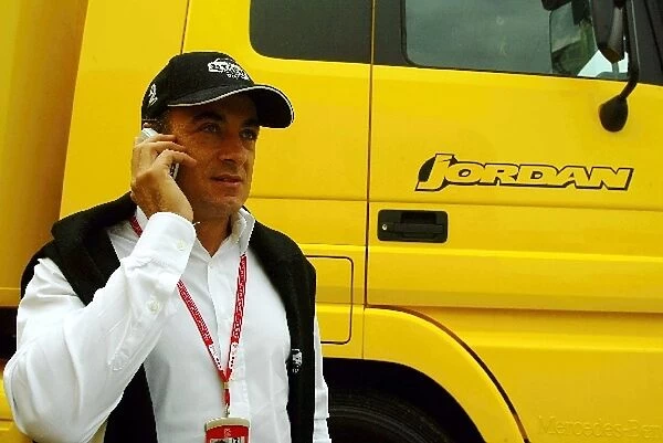 Formula One World Championship: Jean Alesi is a guest of his final GP team Jordan
