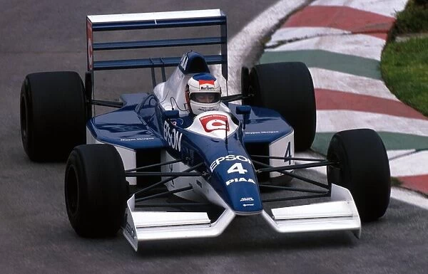 Formula One World Championship: Jean Alesi Tyrrell 019 finished in seventh place after qualifying an impressive sixth