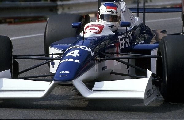 Formula One World Championship: Jean Alesi Tyrrell Cosworth 018 drove a great race to finish in second place