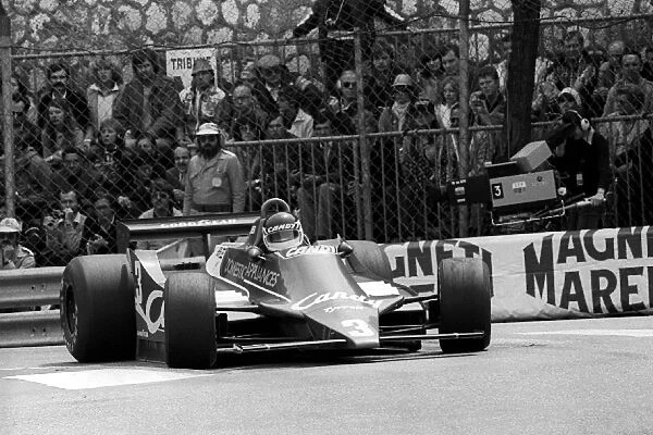 Formula One World Championship: Jean-Pierre Jarier Tyrrell 010 crashed out of the race on the opening lap