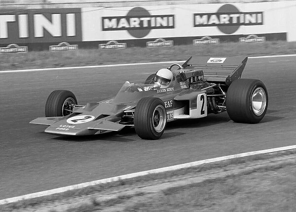 Formula One World Championship: Jochen Rindt Lotus 72C, wins his 4th Grand Prix in a row