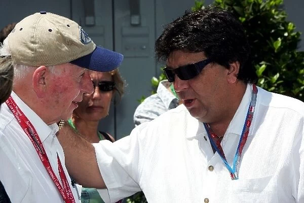 Formula One World Championship: John Surtees talks with Tony Teixeira CEO A1GP