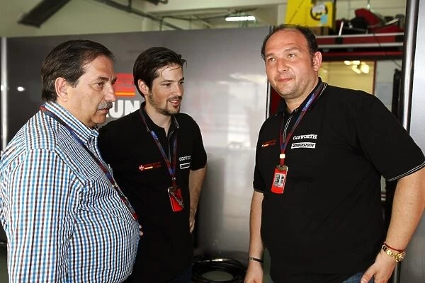 Formula One World Championship: Jose Ramon Carabante Hispania Racing F1 Team Team Owner with Jose Carabante Aguilera Groupo Hispania and Colin