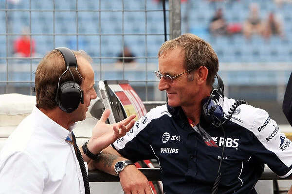 Formula One World Championship: Joseph Lieberer BMW Sauber Physio with Dickie Standford Williams Team Manager