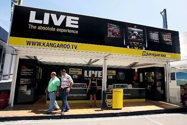 Formula One World Championship: Kangaroo TV merchandise stand