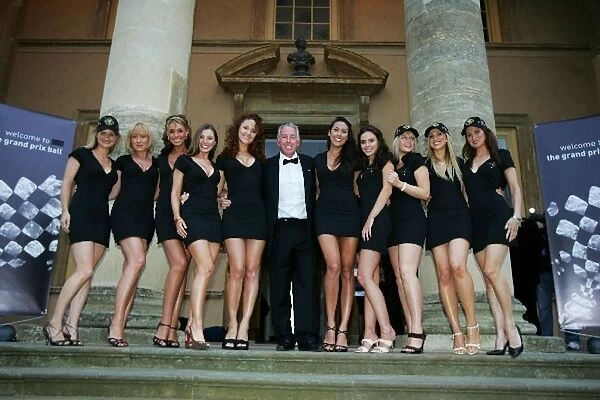 Formula One World Championship: Keith Sutton at the GP Ball at Stowe School with the gridmodels