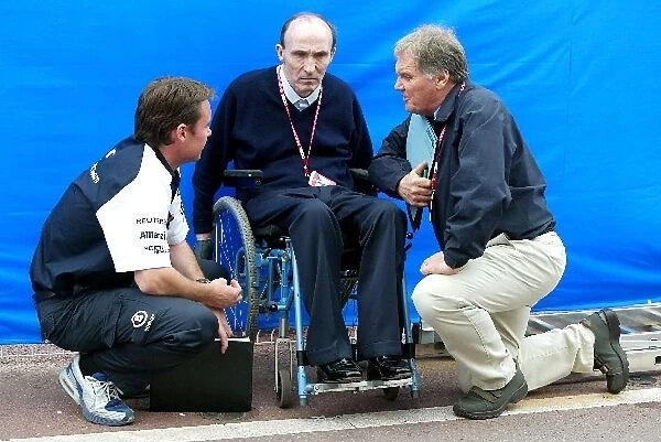 Formula One World Championship: L to R: Sam Michael, Frank Williams Williams Team Principal and Patrick Head Williams Technical Director