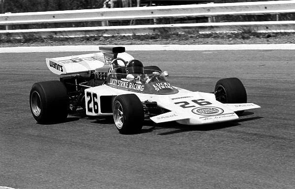 Formula One World Championship: Local privateer Dave Charlton Lucky Strike Lotus 72 retired on the third lap with a fuel pump failure