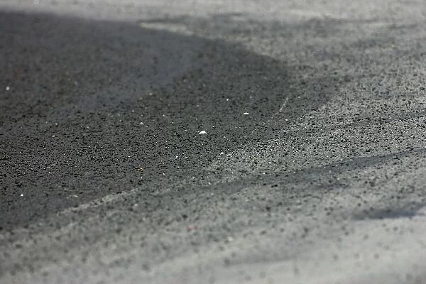 Formula One World Championship: Loose gravel on the track at turn 2