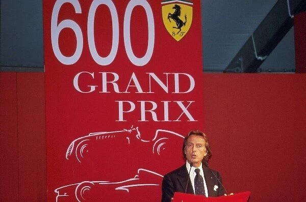 Formula One World Championship: Luca di Montezemolo Ferrari President celebrates 600 GP for Ferrari