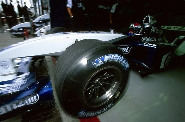 Formula One World Championship: Marc Gene BMW Williams FW25 made his race debut for Williams, finishing in fifth place