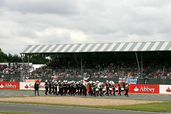 Formula One World Championship: The marching band performs in front of the crowd
