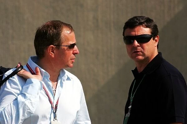 Formula One World Championship: Martin Brundle with Mark Blundell