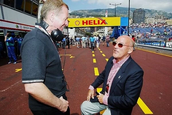 Formula One World Championship: Martin Brundle talks with Stirling Moss