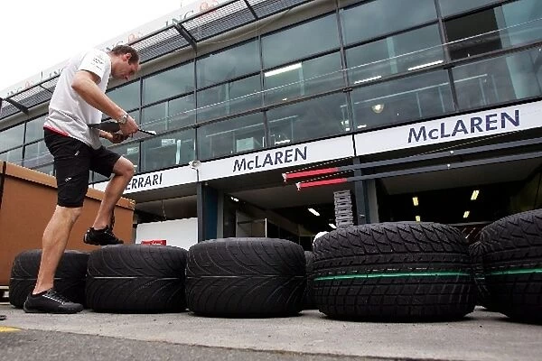 Formula One World Championship: McLaren check their Bridgestone tyres