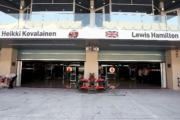 Formula One World Championship: McLaren pit garage