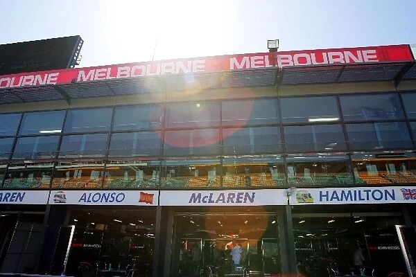 Formula One World Championship: McLaren pit garages